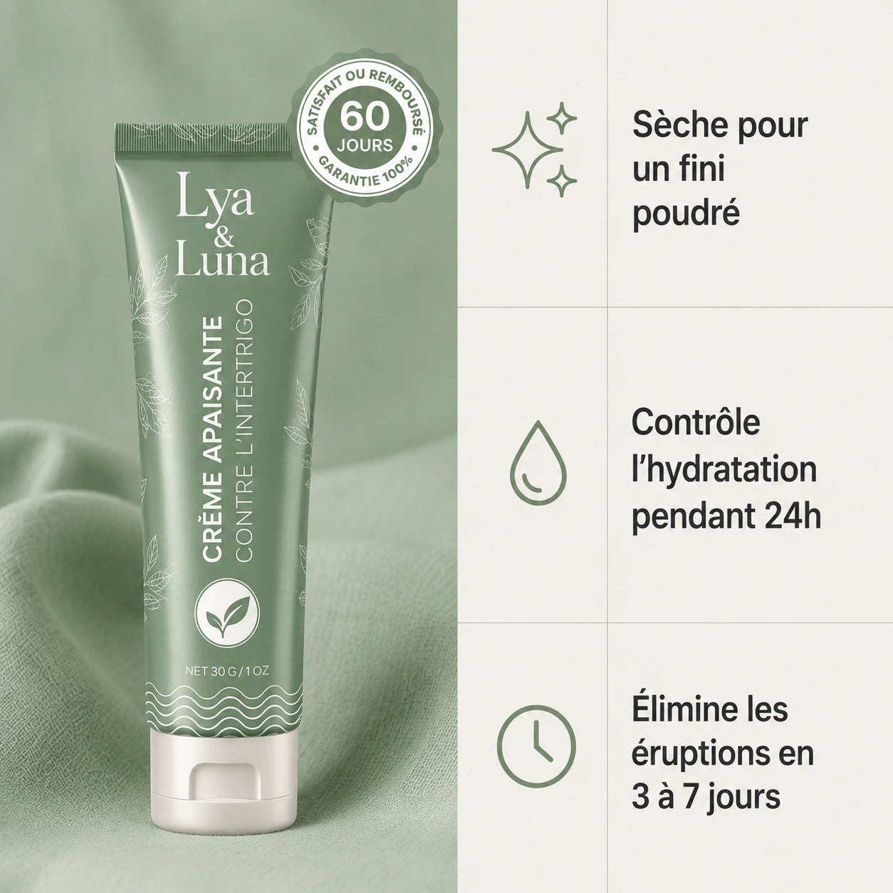 Lya & Luna – Crème Apaisante contre l’Intertrigo