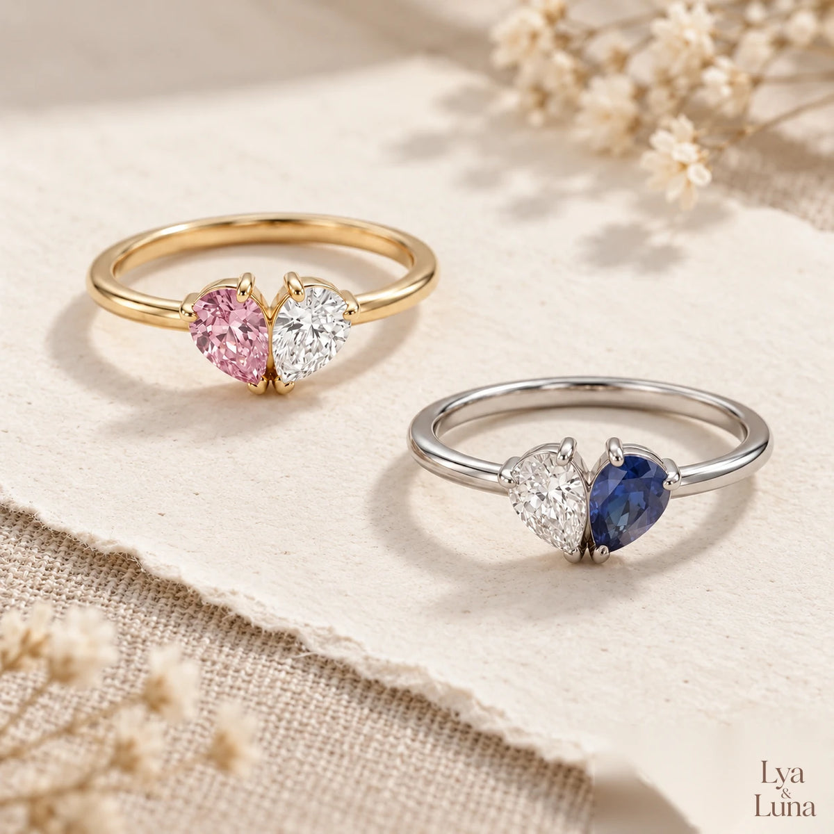 Bague Veria – finitions or et argent